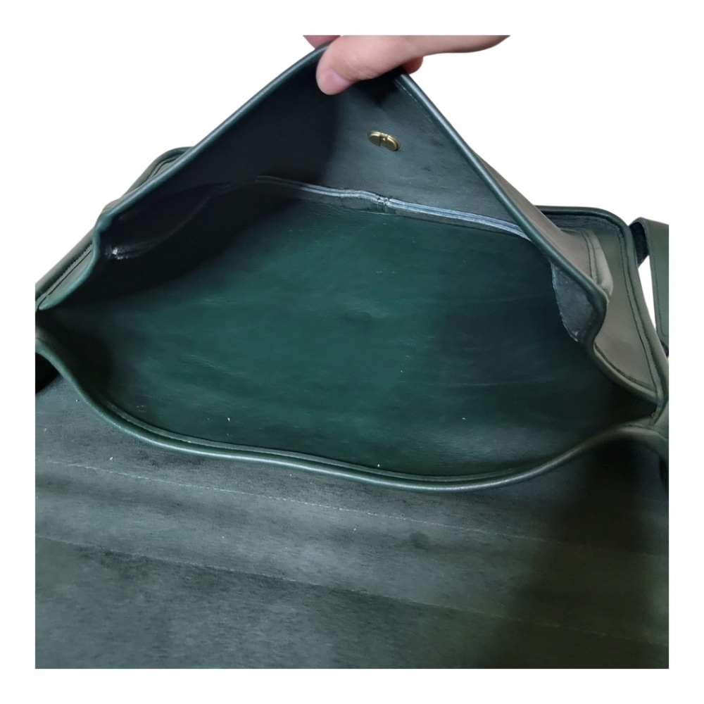 Vintage Coach Colebrook #5181 Green 2way Shoulder Bag Messenger Briefcase - Picture 4 of 12